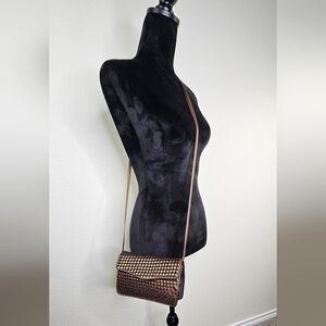 Jat Herbert Vintage Woven Cooper Distressed Purse Deadstock